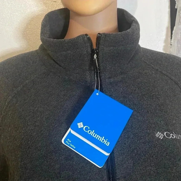 Columbia Full zip gray Sweater size 1X - Picture 9 of 16